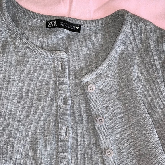 ZARA ribbed cardigan - Picture 3 of 3